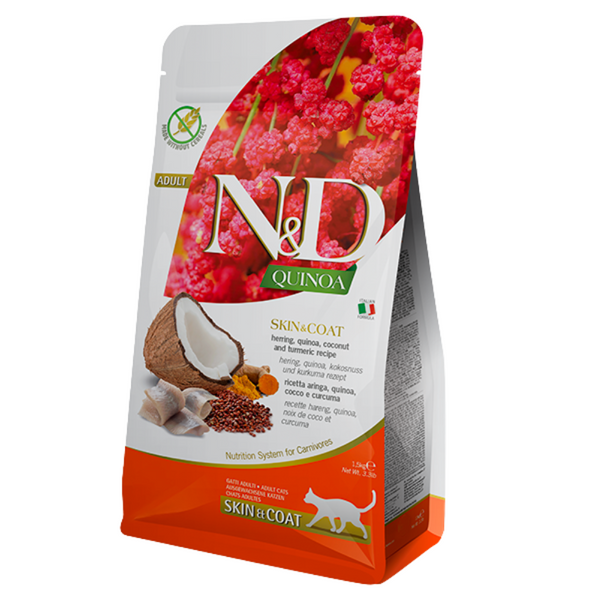 Alimento para gatos N&D Quinoa adultos Skin & Coat Pescado