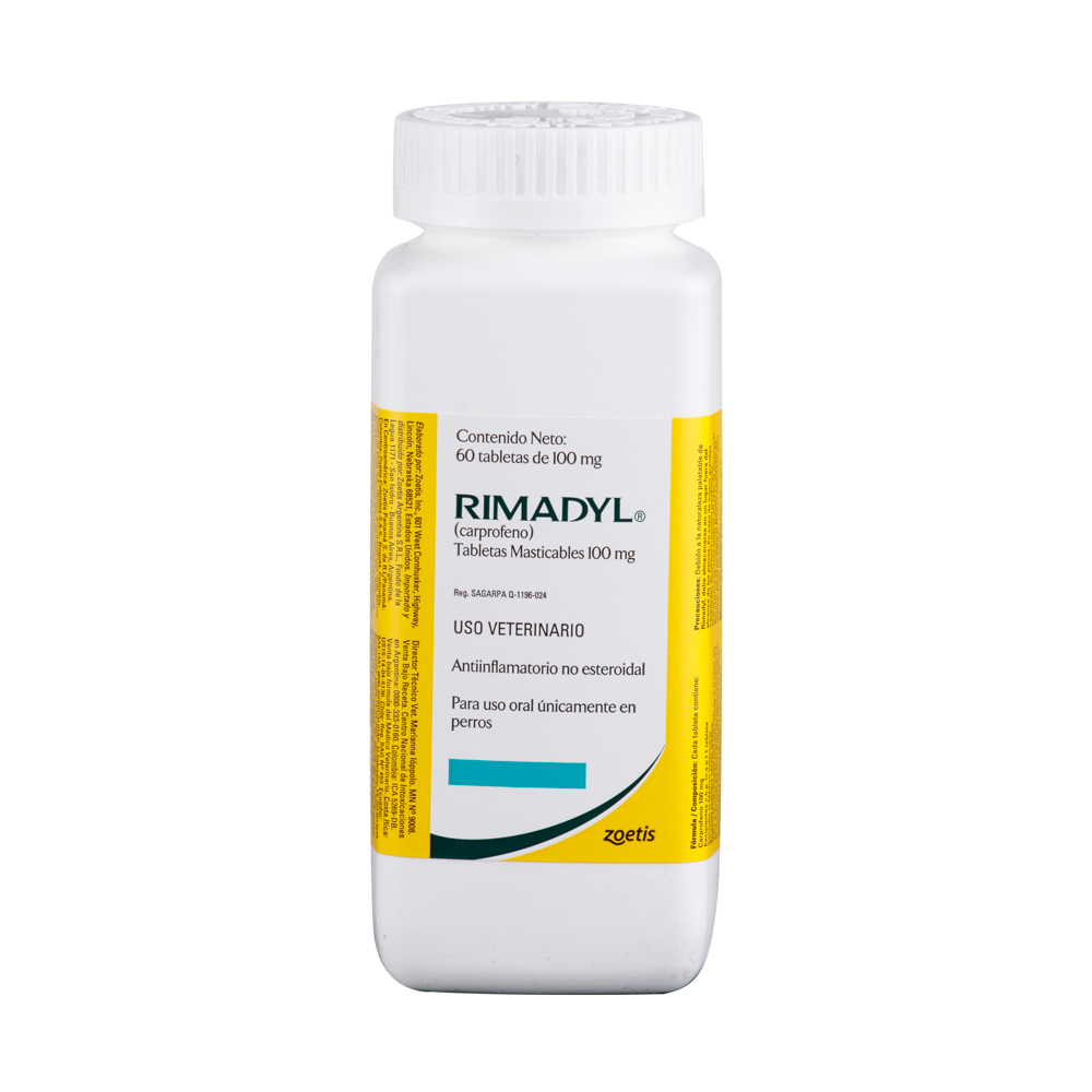 Rimadyl Antiinflamatorio Perro x 60 Tabletas