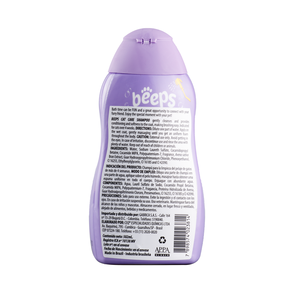 Shampoo Para Gato Beeps Cat Care