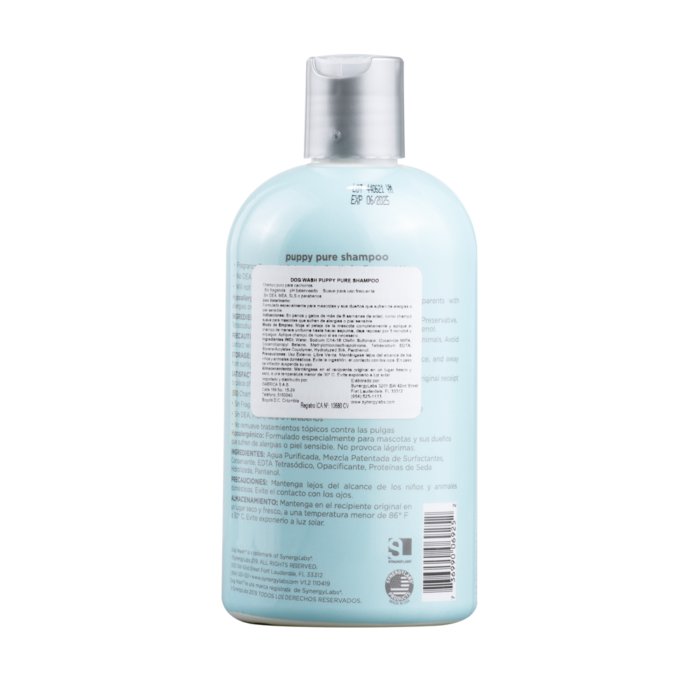 Shampoo para mascotas Dog Wash Puppy Pure 12oz