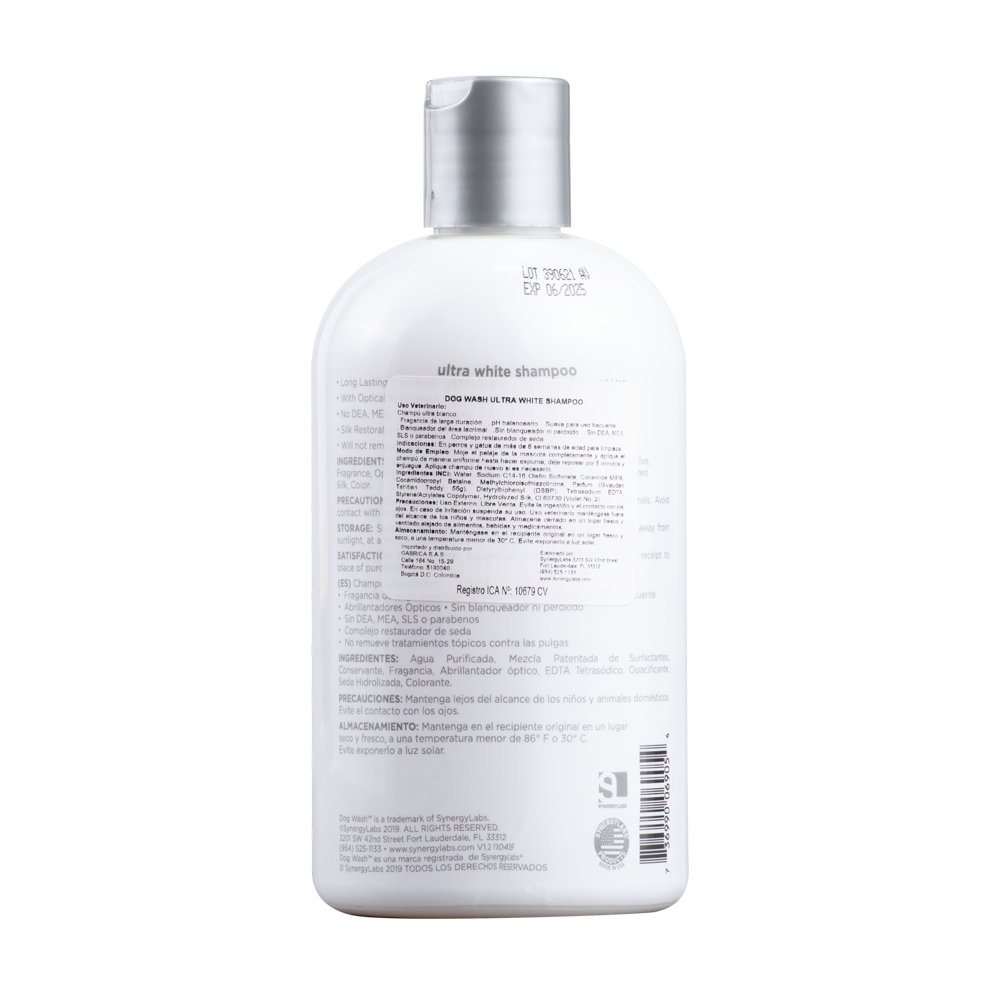 Shampoo Para Perros Y Gatos Dog Wash Ultra-White