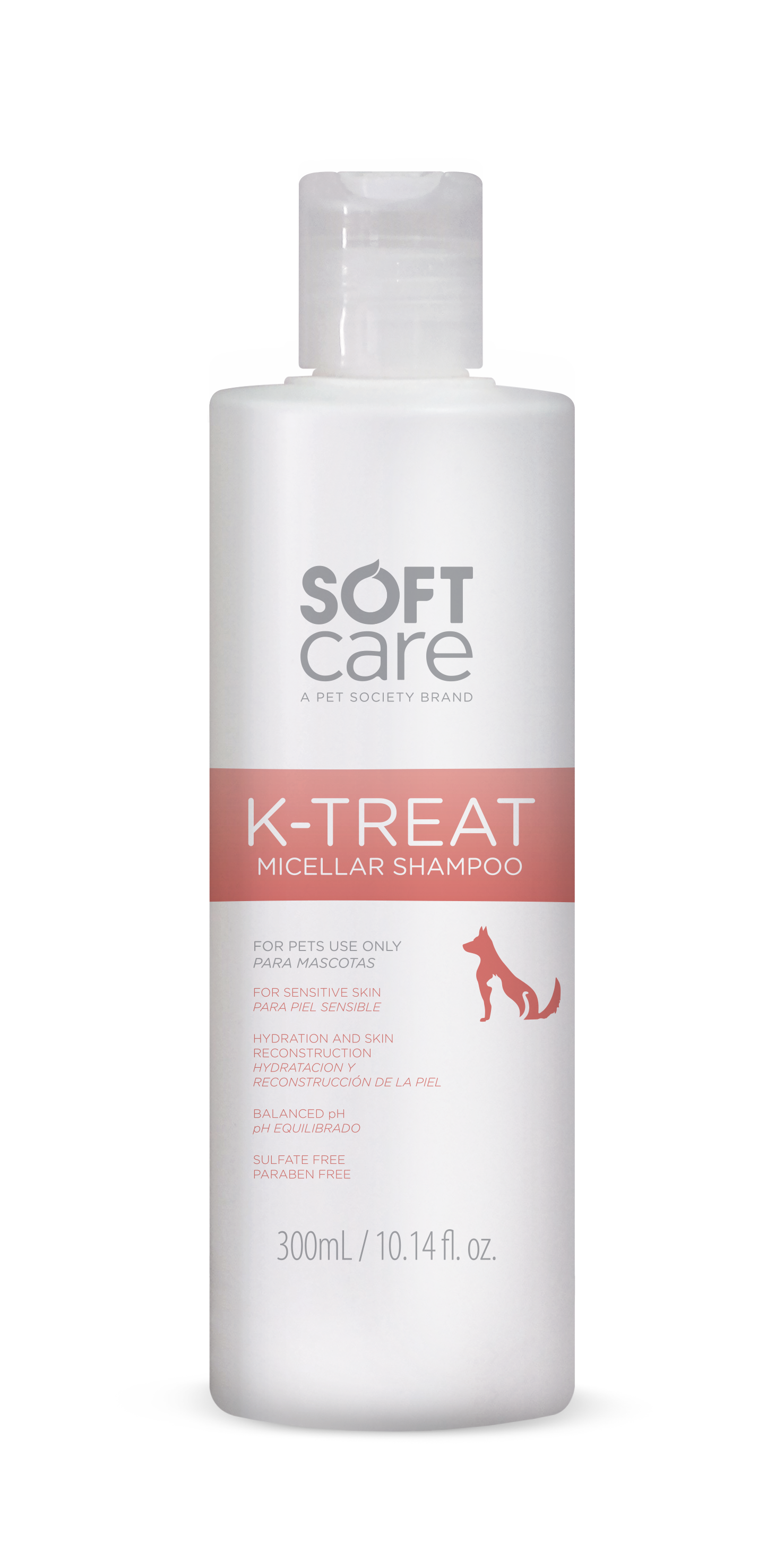 Shampoo para Perros y Gatos Soft Care K-Treat Micelar