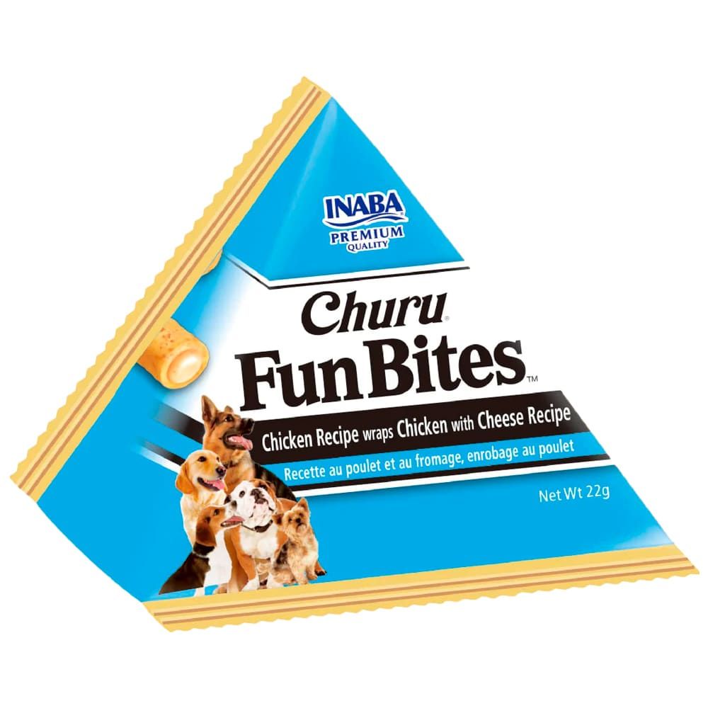 Snack Para Perro Churu Fun Bites Pollo Y Queso 132gr