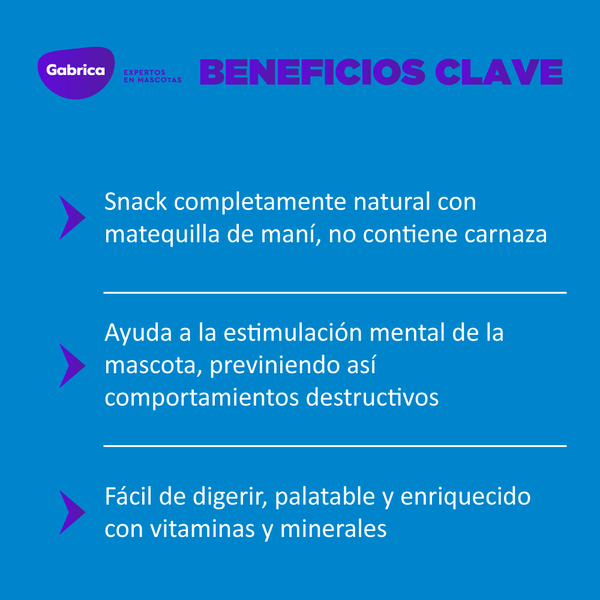 Snack para perros pequeños Smartbones Mantequilla de Mani Paquete 8 Und