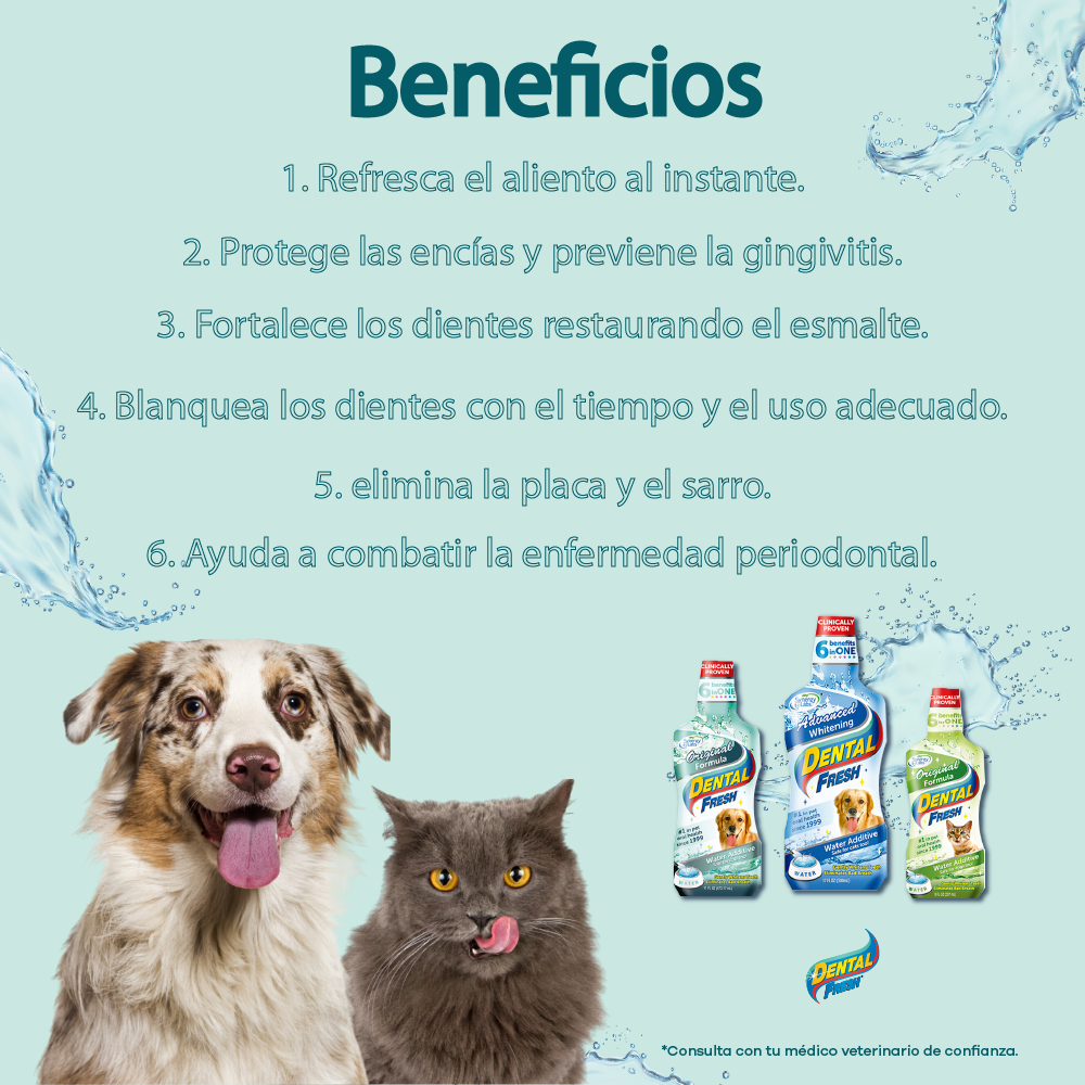 Enjuague Bucal para perro y gato Dental Fresh Original 4 oz