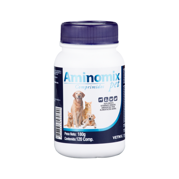 Suplemento Aminomix Pet para Perro y Gato 120 capsulas