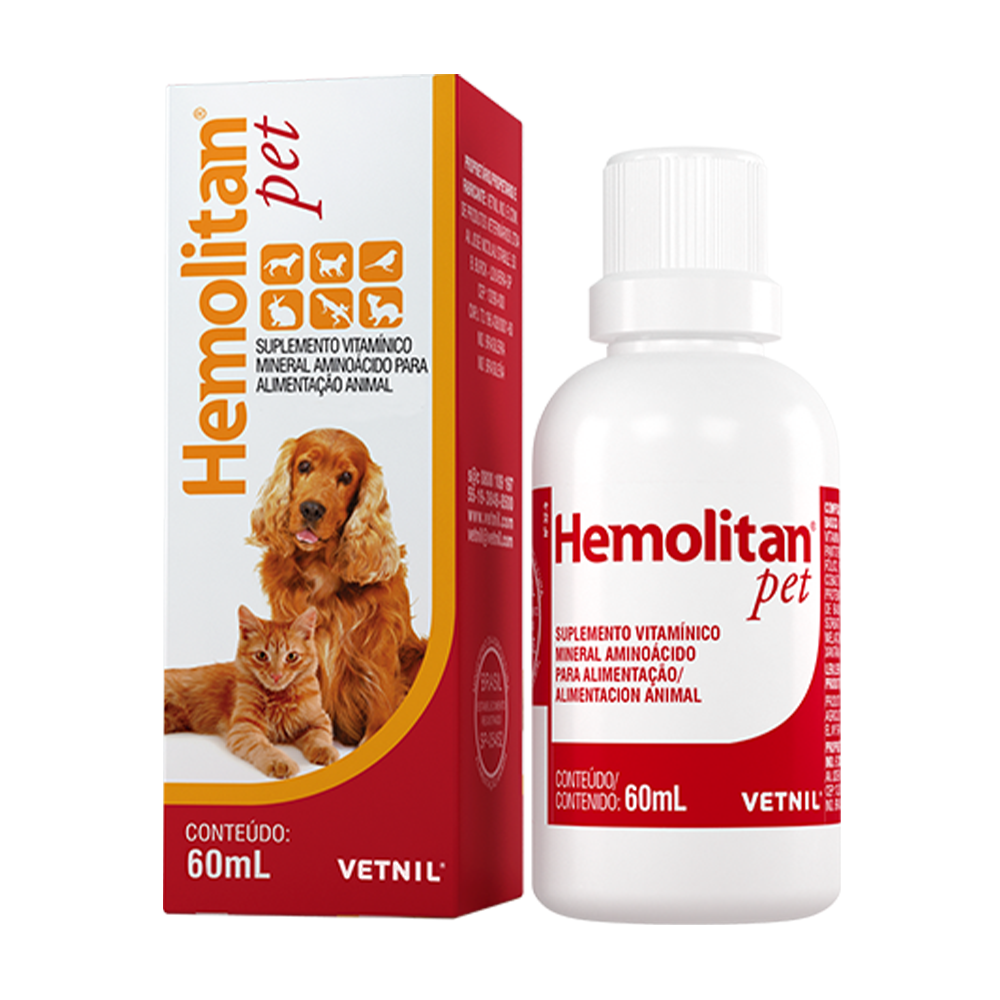 Suplemento Hemolitan para Perros y Gatos
