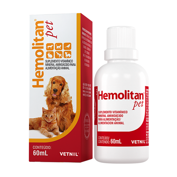 Suplemento Hemolitan para Perros y Gatos