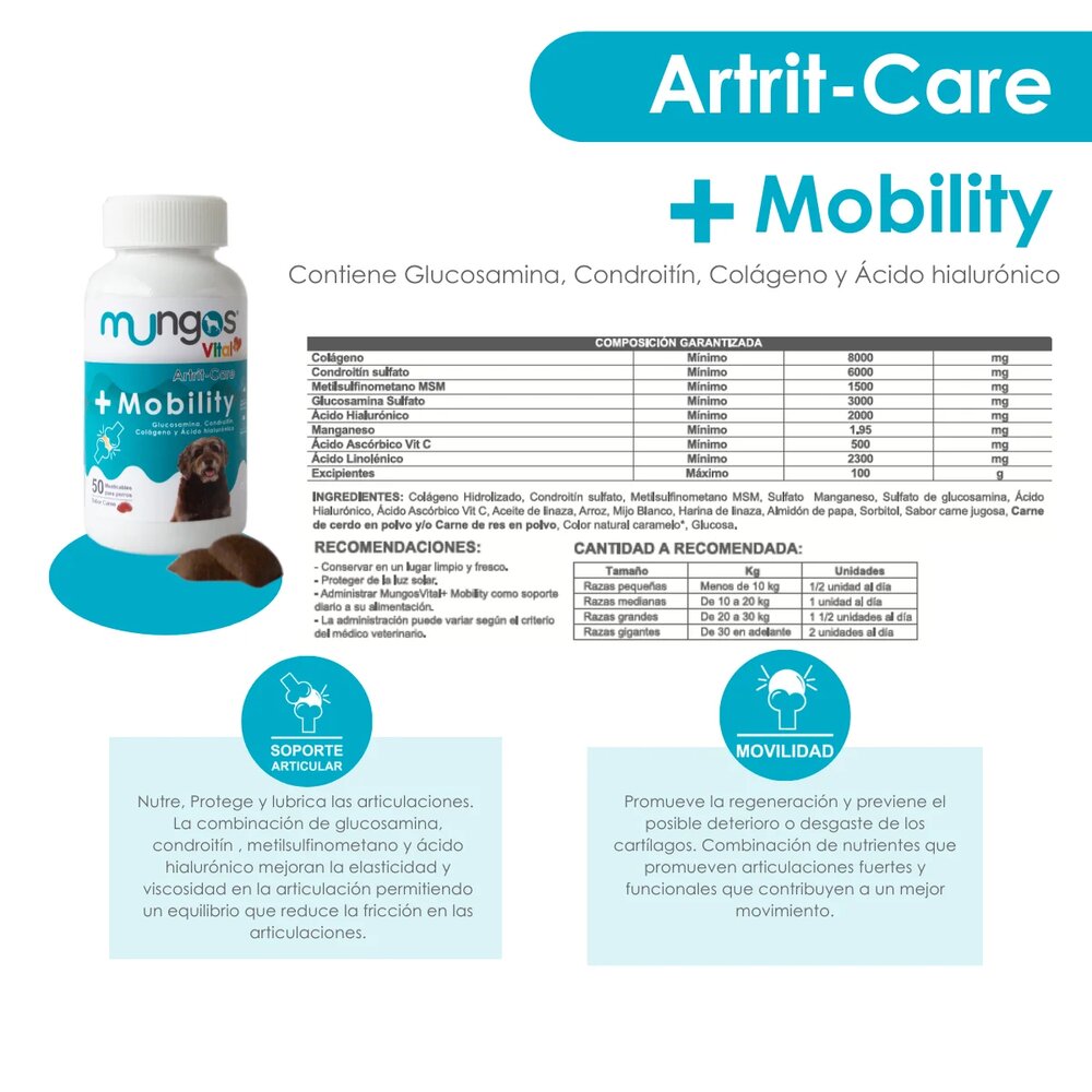 Suplemento Para Perro Mungos Vital Mobility