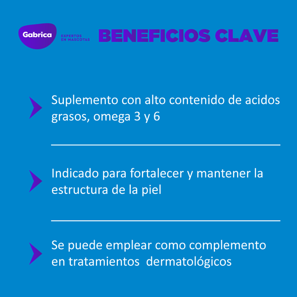 Suplemento para Perro y Gato Pelo y derme 1500 60 capsulas