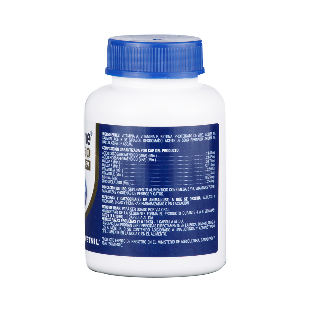 Suplemento para Perros y Gato Pelo y derme 750 60 capsulas