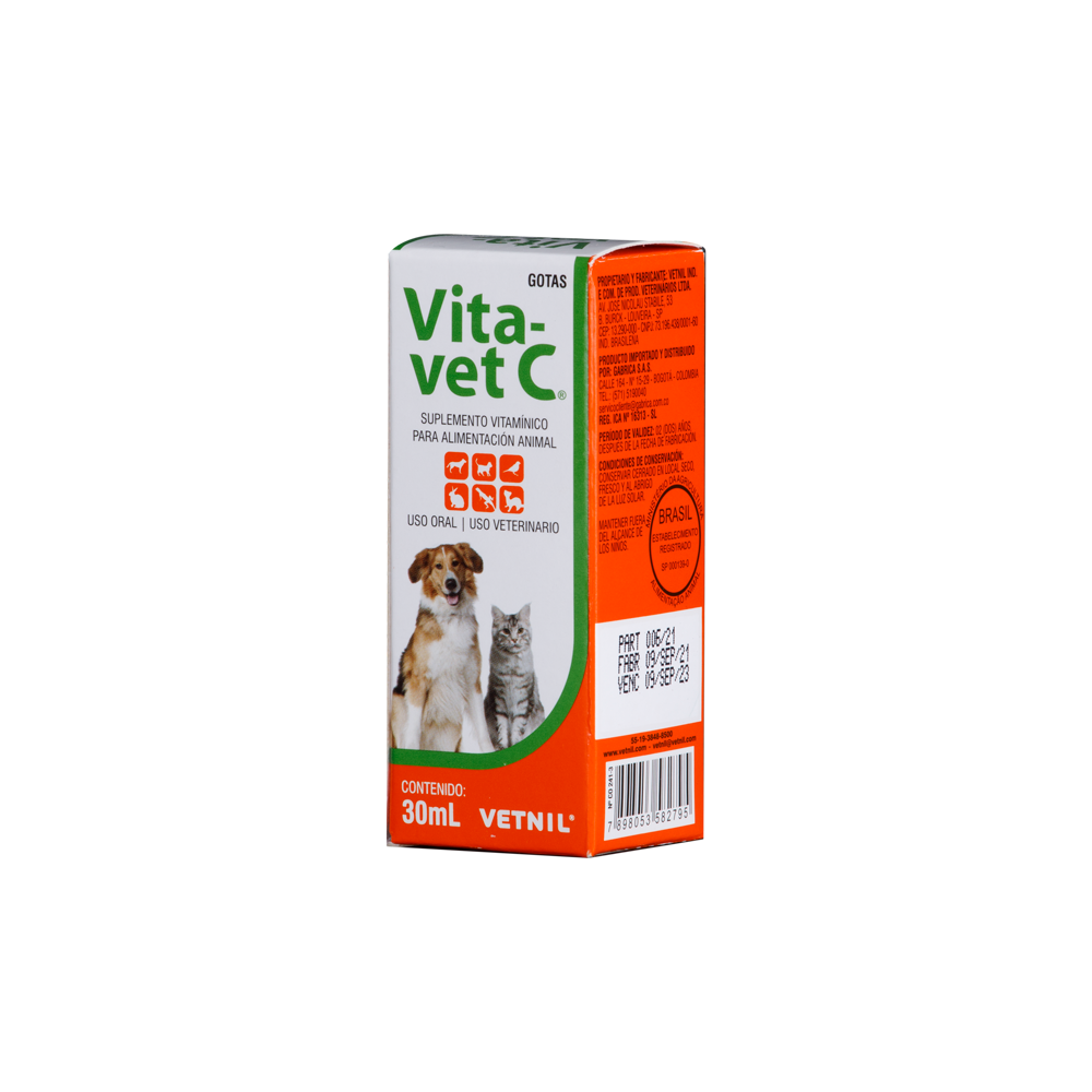 Suplemento Vita-Vet C para Perros y Gatos 30ML