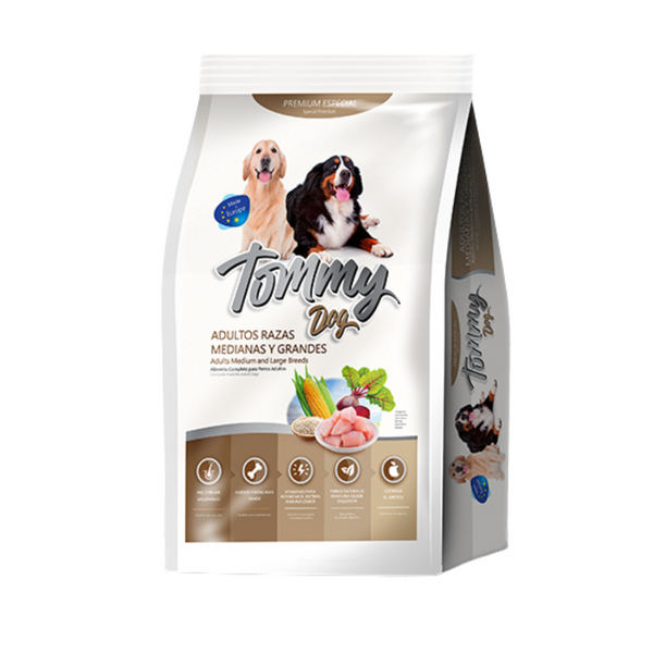 Comida para perros Tommy Dog adultos Razas Medianas y Grandes