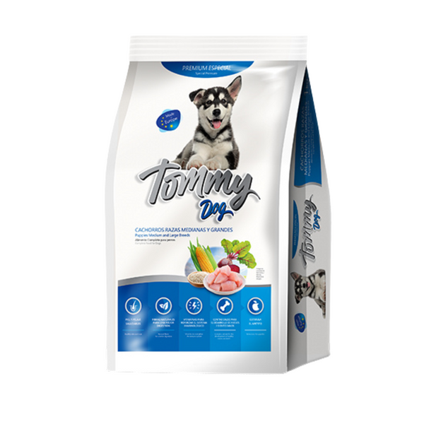 Comida para perros Tommy Dog Cachorros Razas Medianas y Grandes