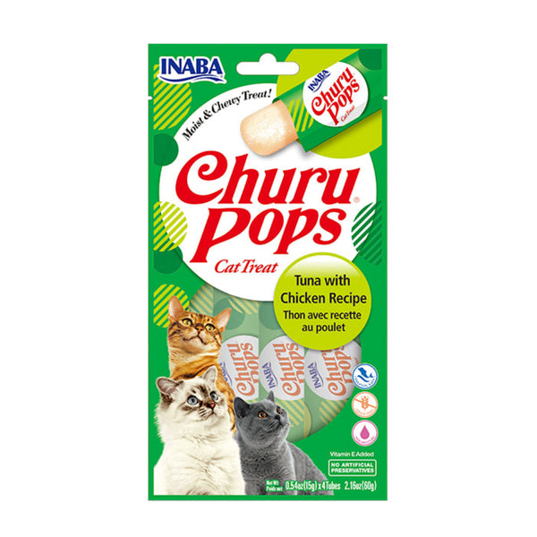 Churu Pops Snack gatos atún con pollo 60gr