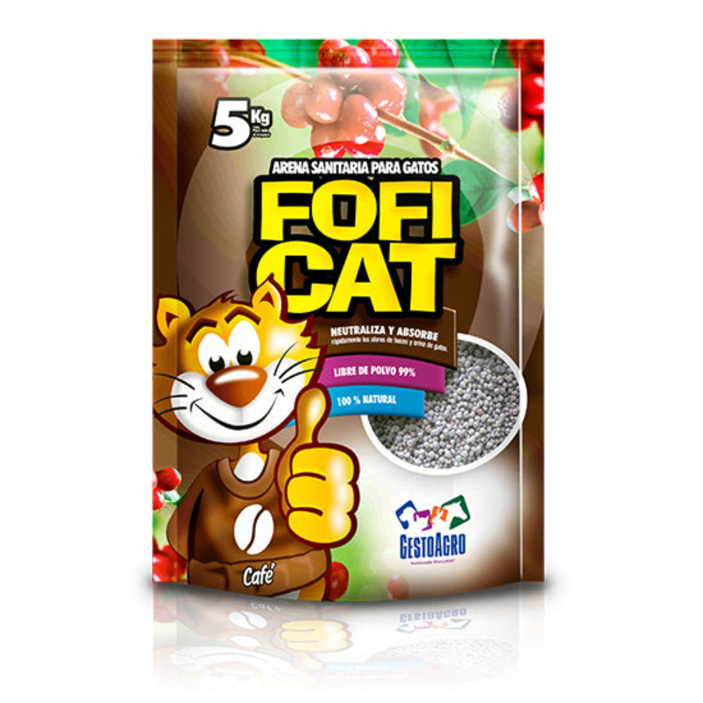 Arena para gatos Foficat Café 5 Kg