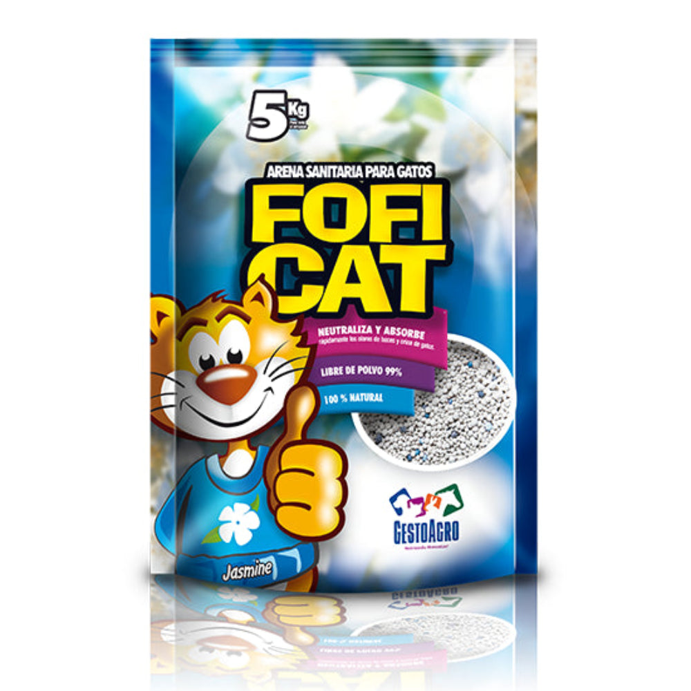 Arena para gatos Foficat Jasmin 5 Kg