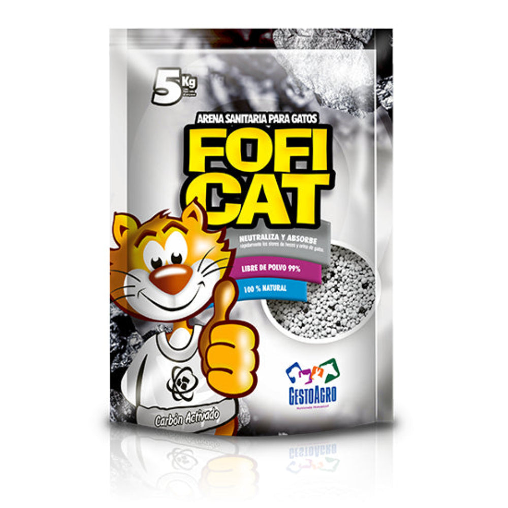 Arena para gatos Foficat Carbon 5 Kg