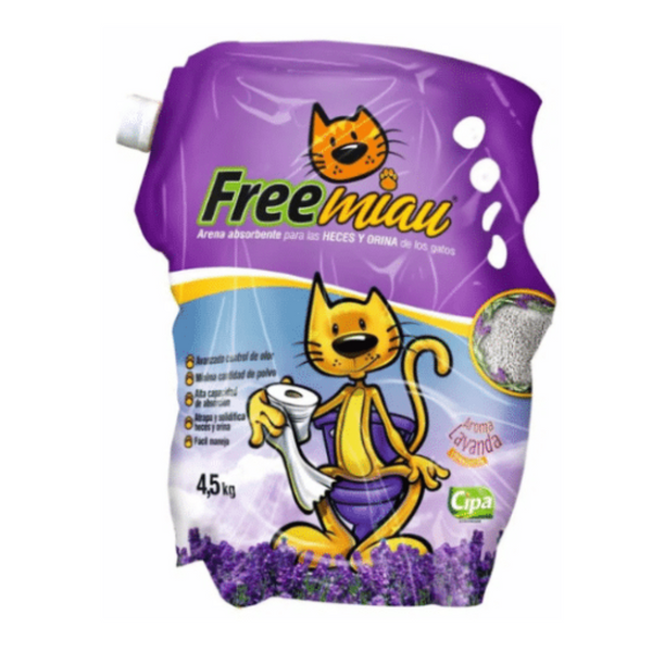 Arena para gatos Free Miau Lavanda