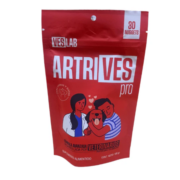 Suplemento para perros y gatos Artrives Pro 30 Nuggets