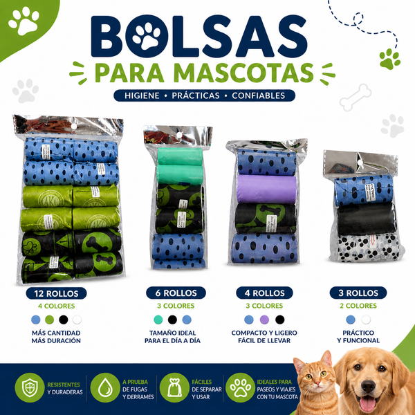 Bolsas plástica Para Excremento