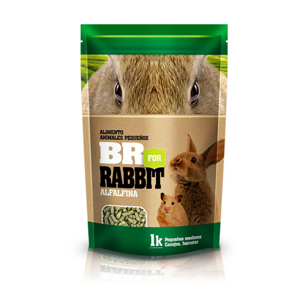Alimento animales pequeños BR conejo y hamster 1 Kg