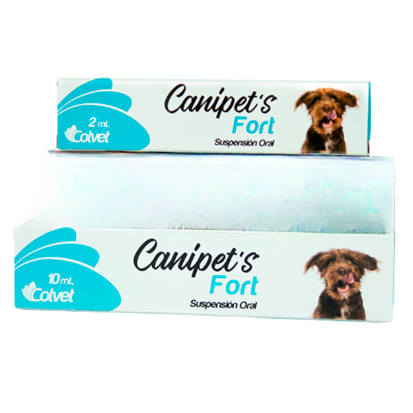 Antiparasitario interno Canipets Forte perros y gatos suspensión