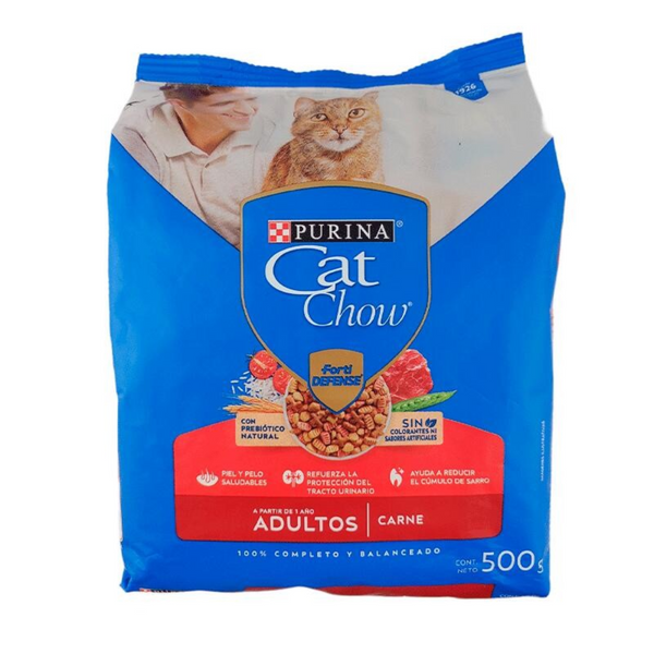 Alimento para gatos Cat Chow Adulto Activo defense plus+ Carne