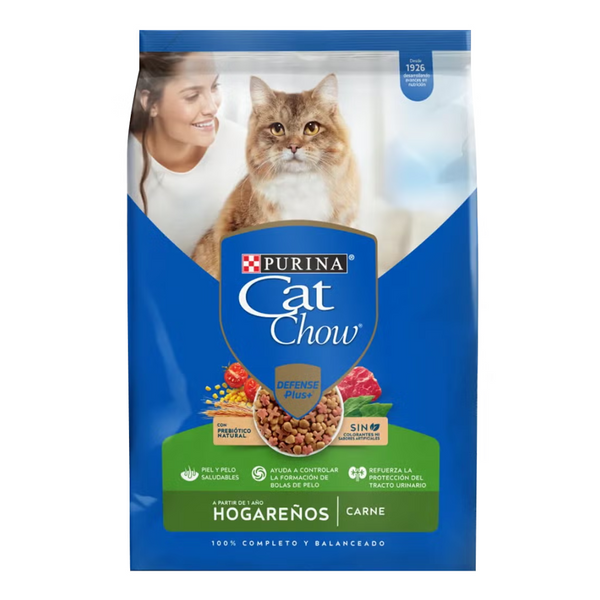 Alimento para gatos Cat Chow Hogareños defense plus+ carne