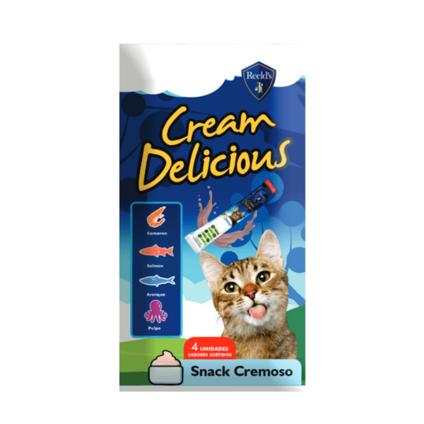 Snack cremoso para gatos Reeld's x 4 - Cream delicious