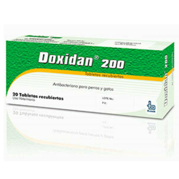 Antibiótico para perros y gatos Doxidan