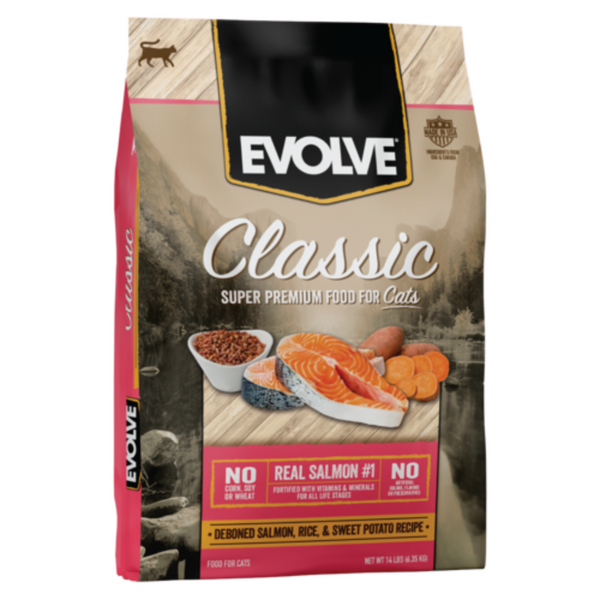 Alimento para gatos Evolve Classic Salmón