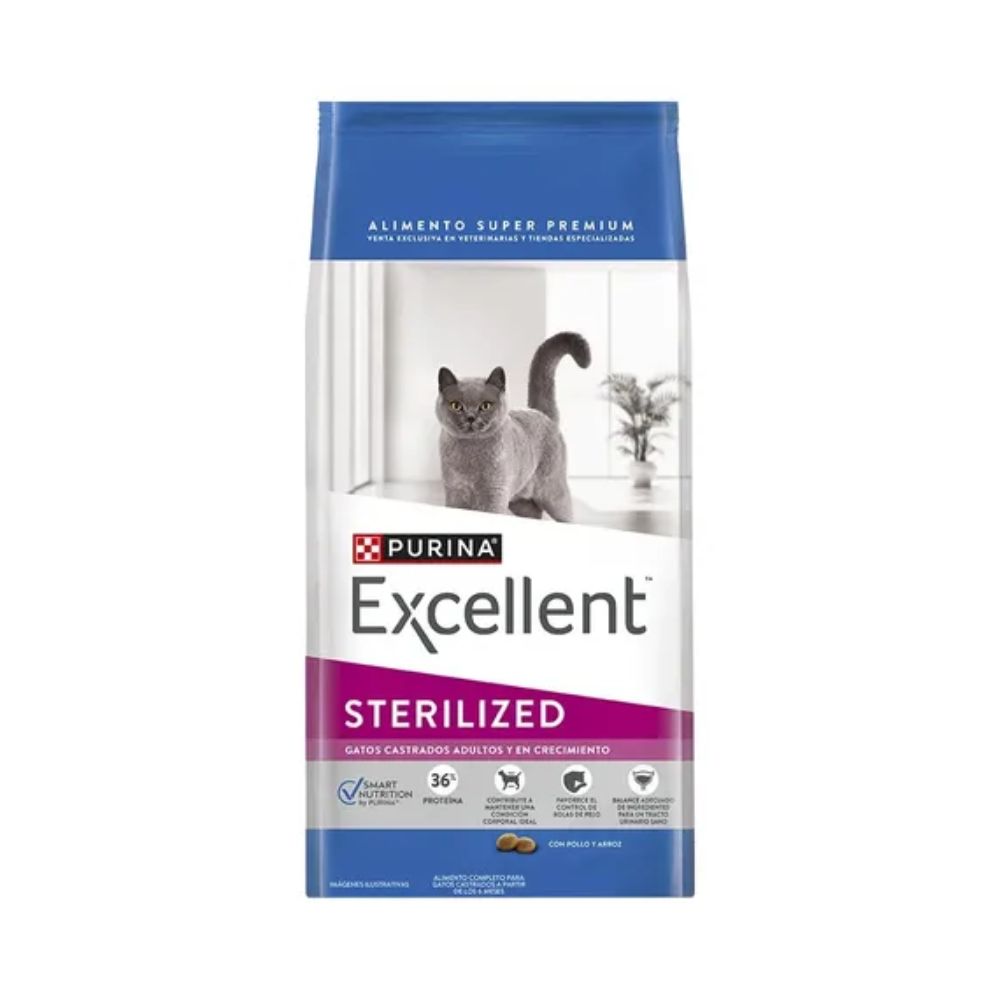 Comida para gatos adultos Excellent Sterilizado 1 kg