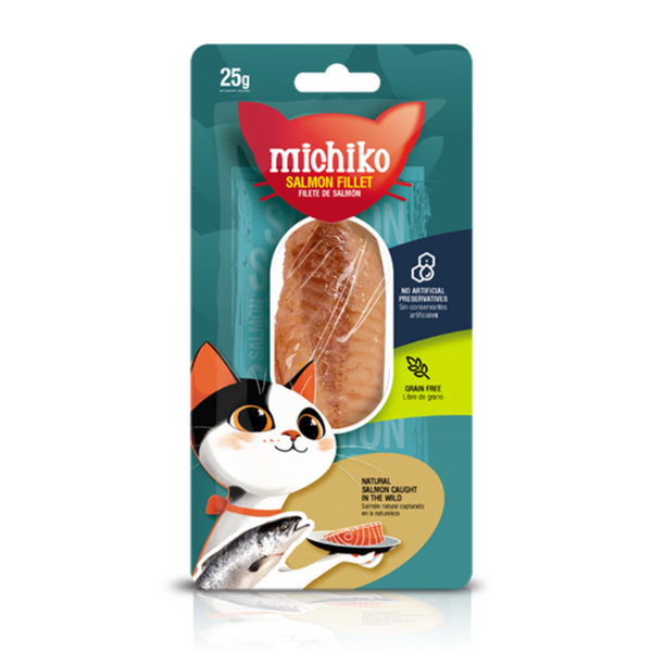 Snack para gatos Michiko salmon Filete 25 Gr