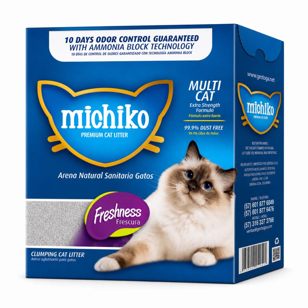 Arena Para Gatos Michiko Premium Caja