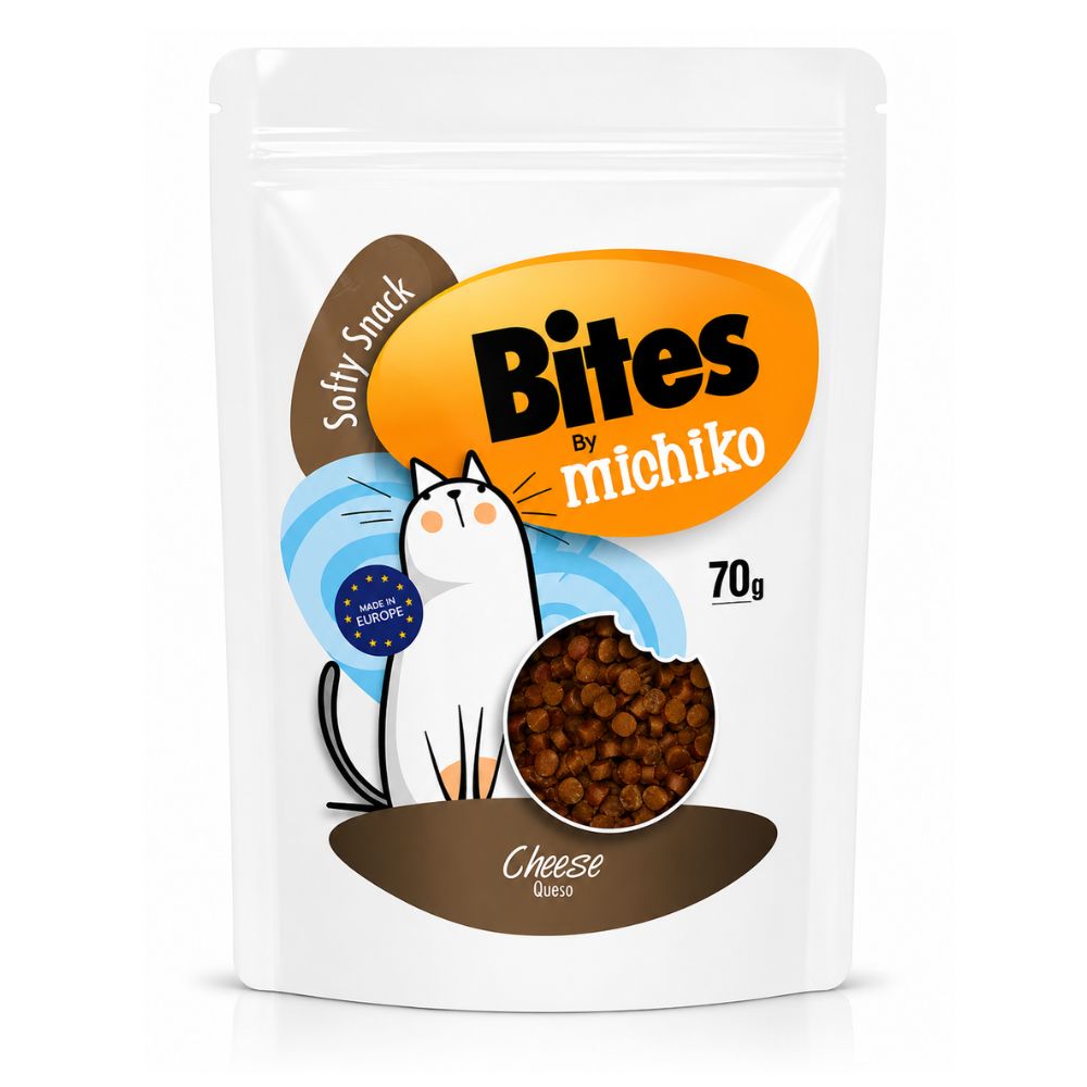 Snack Para Gato Michiko Bites Queso 70 gr