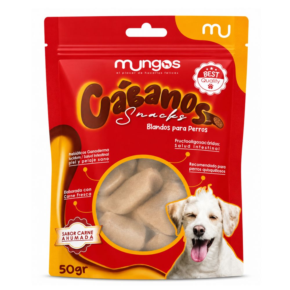 Snacks Para Perros Mungos Cabanos 50 gr