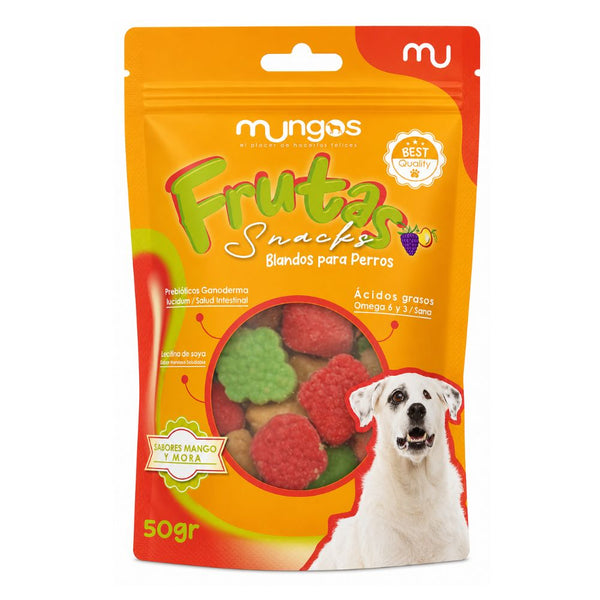 Snack Para Perros Mungos Frutas 50 gr