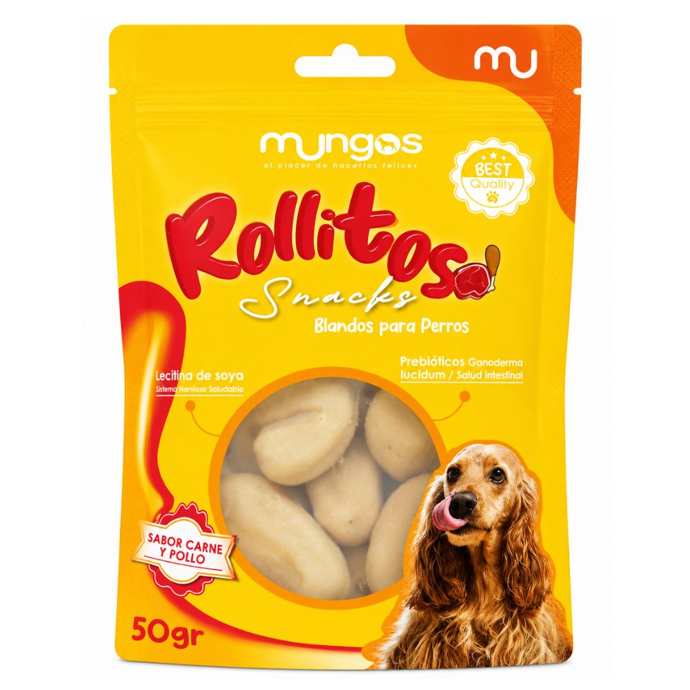 Snacks Para Perros Mungos Rollitos 50 gr