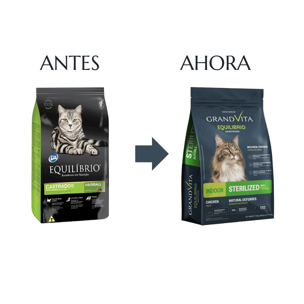 Alimento Para Gatos Grand Vita Equilibrio Adulto Castrado 1.5kg