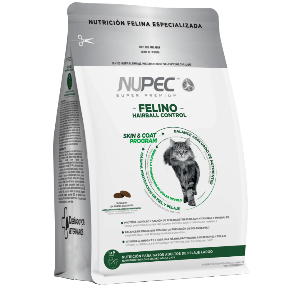 Alimento para gatos adultos Nupec Control Bola Pelo