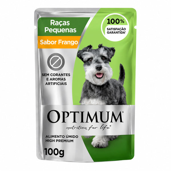 Comida Húmeda Para Perro Optimum Adulto Raza Pequeña 100 Gr