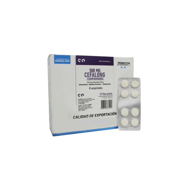 Cefalong 500 Mg 8 Tabletas