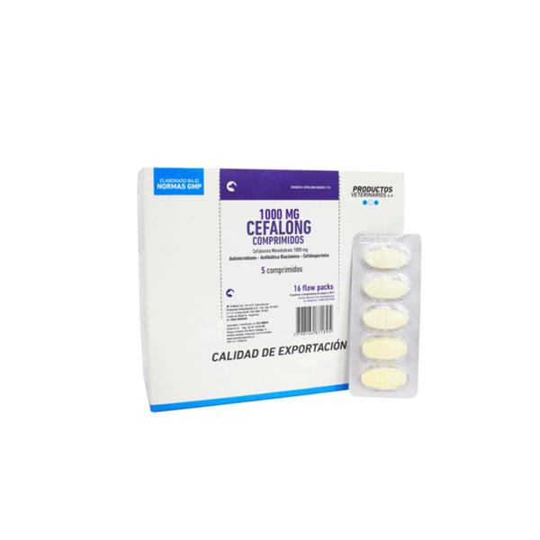 Cefalong 1000 Mg 5 Tabletas