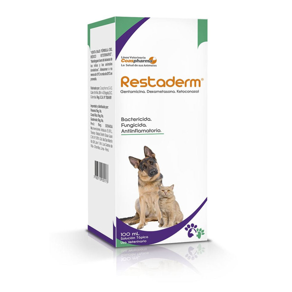Solución antibacterial Restaderm Spray 100 ML