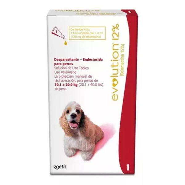 Antiparasitario Revolution Perro 12% 1,00 ml (10,1 a 20 Kg)