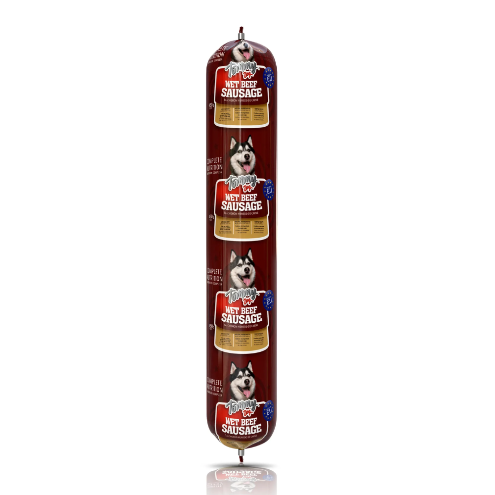 Salchichón Tommy For Dog Wild Wet Beef 450 Gr