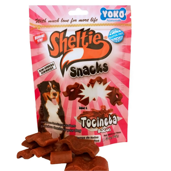 Sheltie Snack para perros Tocineta 85 Gr
