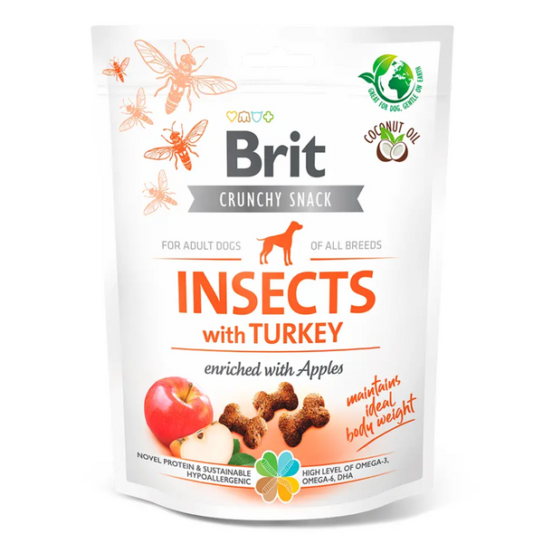 SNACK BRIT CRUNCHY INSECT TURKEY 200GR