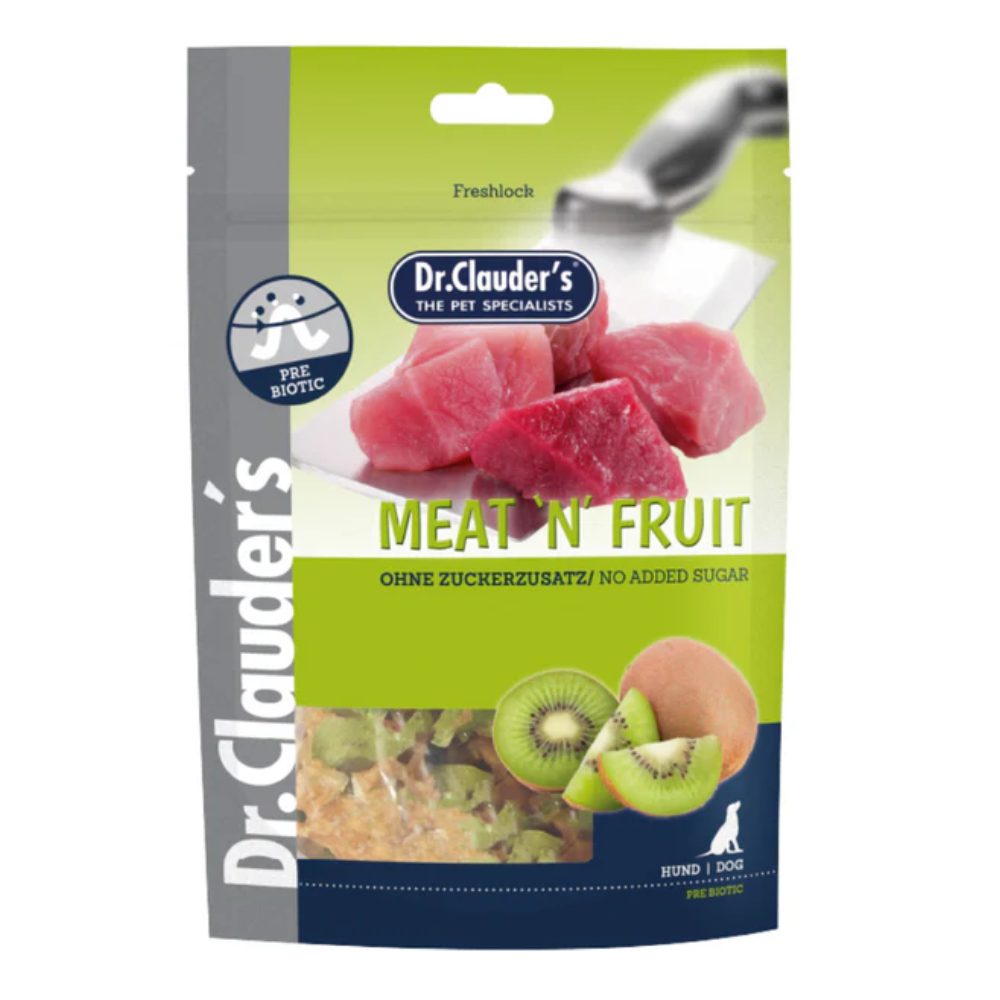 Snack para perros Dr Clauder's Meat N Fruit Kiwi 80 Gr
